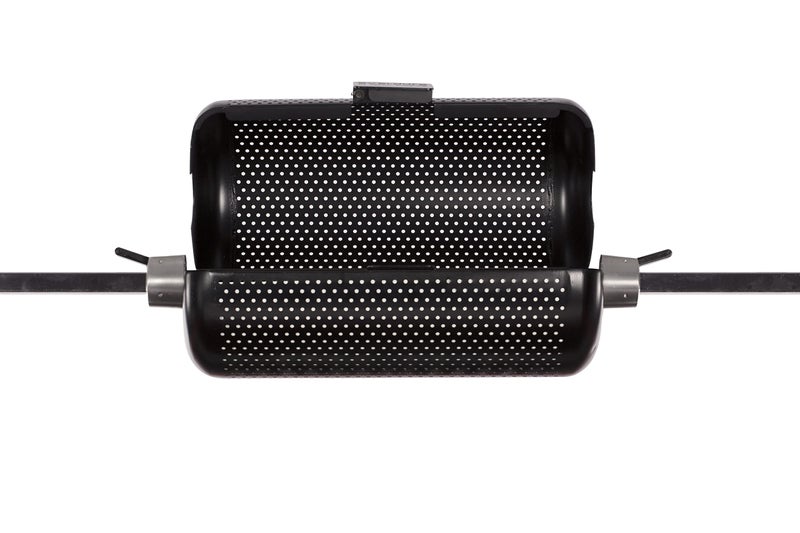 Everdure Rotisserie Grill Basket with Clip Locks, Non-Stick Food Grade Tumbler, Round Basket, Fits Standard Rotisserie Grills with 5/16â€ or 5/8â€ Square Spit Rods, Great for Meat and Vegetables - Image 3